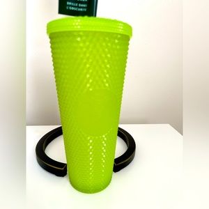 NWT Starbucks GLOW-IN-THE-DARK Lemongrass Venti Bling Tumbler Cup